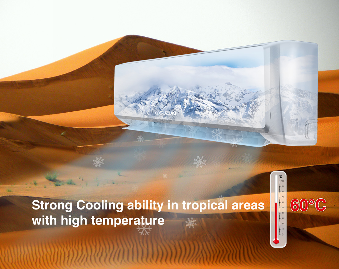 Strong cooling in high ambient temperature