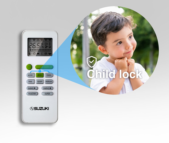 Suzuki air conditioner child lock feature