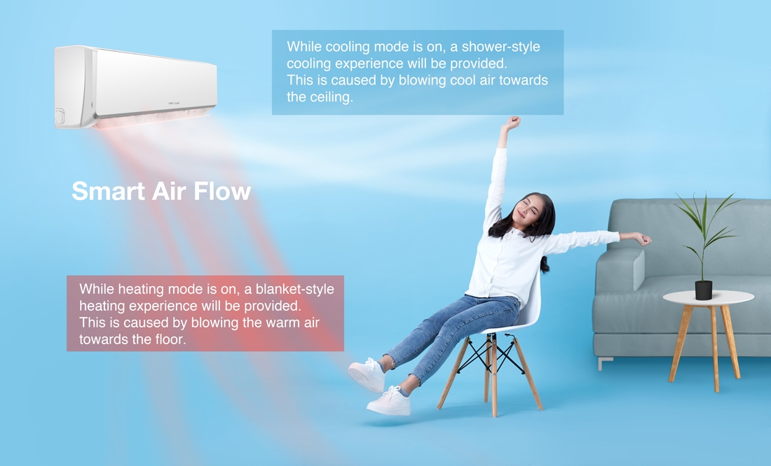 Suzuki air conditioner feature: Smart air flow