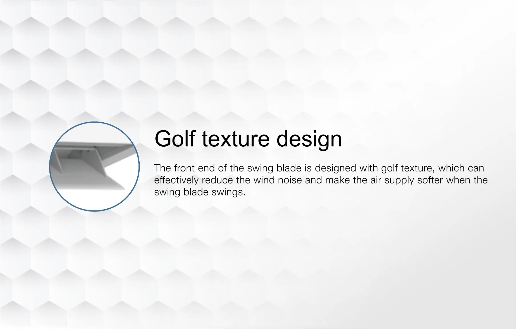 Suzuki air conditioner Golf series has texture design