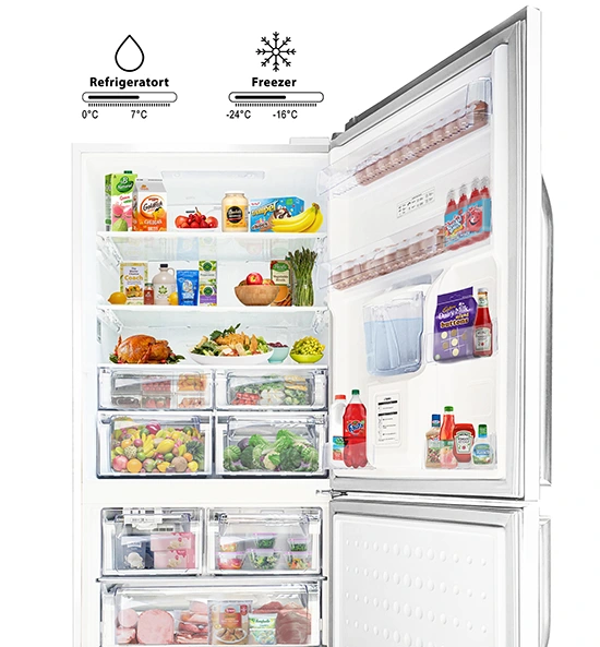 Suzuki bottom freezer refrigerator temperatures feature